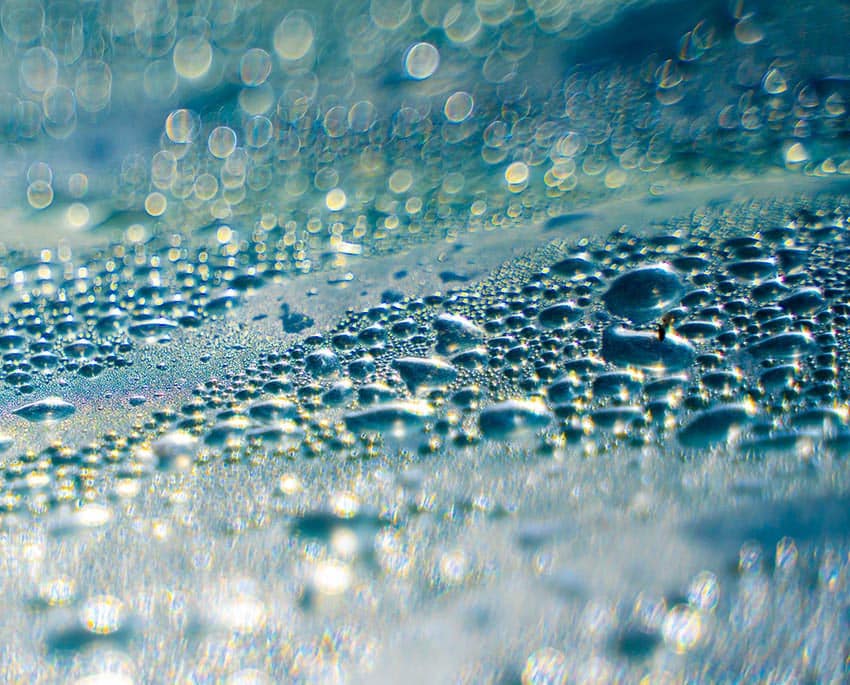 The warmer the air, the more water vapour (moisture) the same amount of air can hold before the moisture is released into the environment