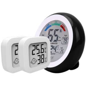 Monitor relative humidity and temperature in your home or business with this hygrometer pack
