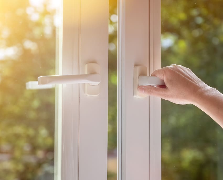 Create a daily ventilation routine by opening windows and doors, even for a few minutes