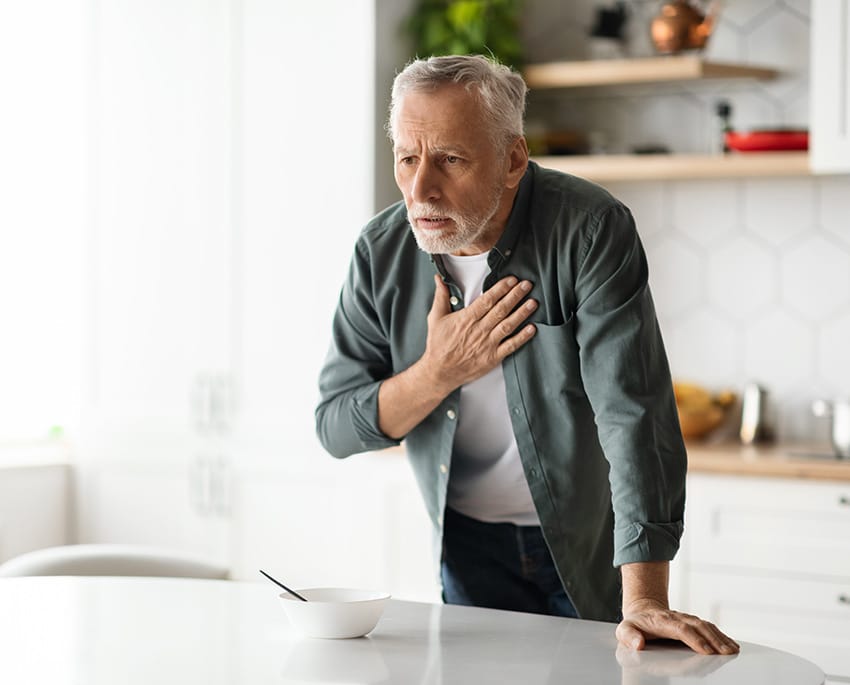 Shortness of breath, wheezing, or difficulty breathing can be symptoms of radon exposure